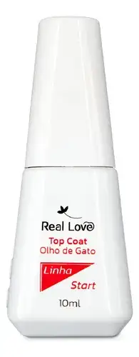 Top Coat Olho De Gato Linha Start 10ml Real Love