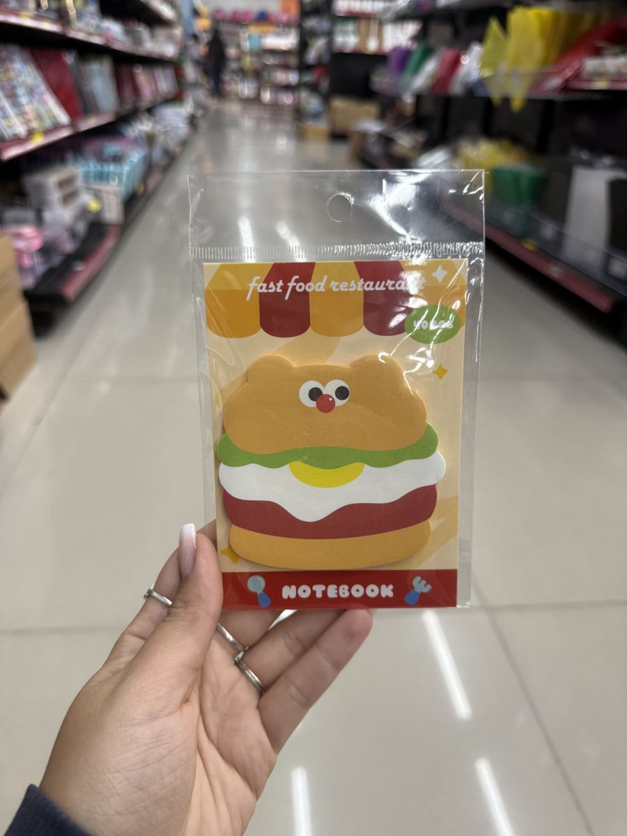 快餐造型便签本 40张 可爱卡通设计