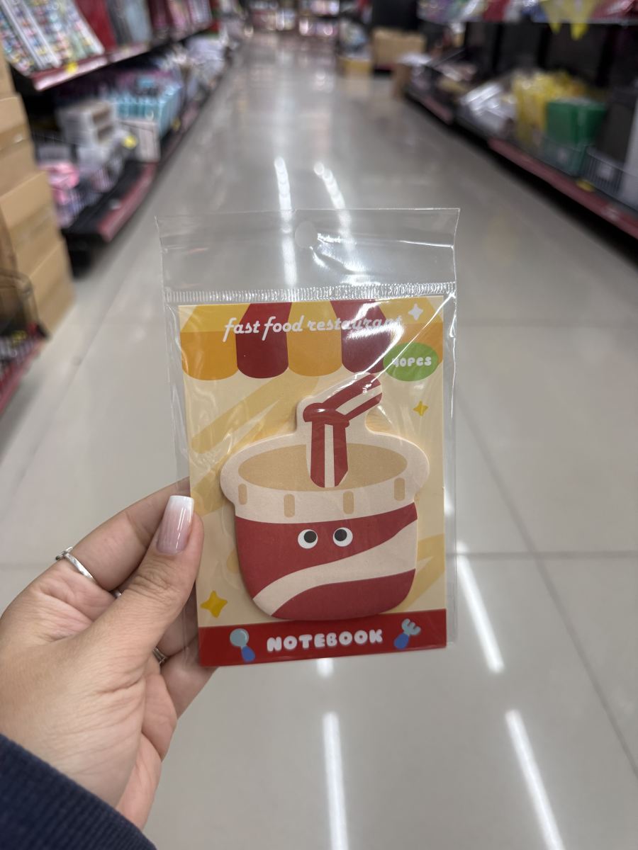 快餐造型便签本 40张 可爱卡通设计