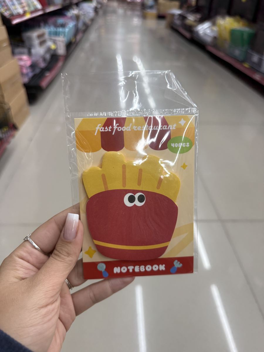 快餐造型便签本 40张 可爱卡通设计