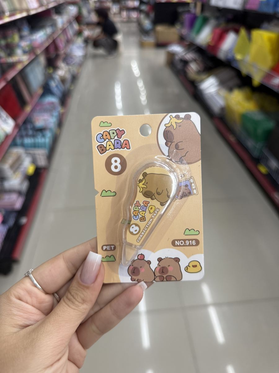 Labubu卡通造型修正带