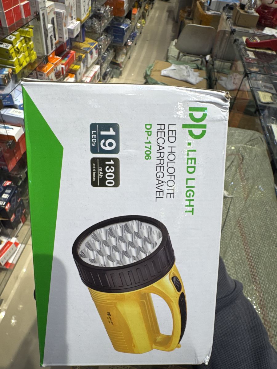 DP LED手电筒，型号DP-1706，19颗LED，1300流明，充电式，黄色