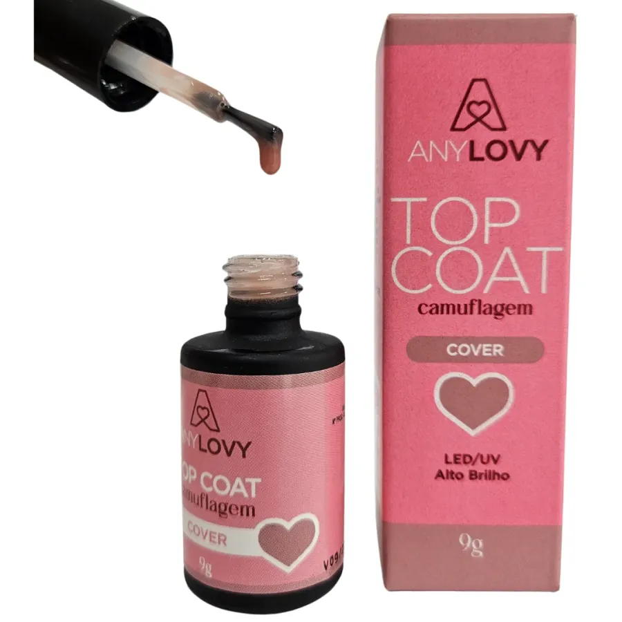 Top Coat Camuflagem Cover Nude 9g AnyLovy