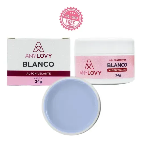 Gel Construtor Para Unhas Anylovy Blanco Autonivelante 24g