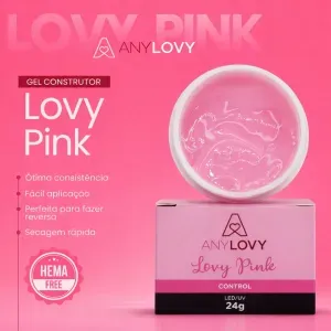 Gel Construtor Lovy Pink Anylovy 24g