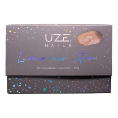 Gel Construtor Luminous Star Nude Glitter