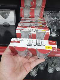 透明玻璃咖啡杯套装，包含2个70ml，适合日常使用