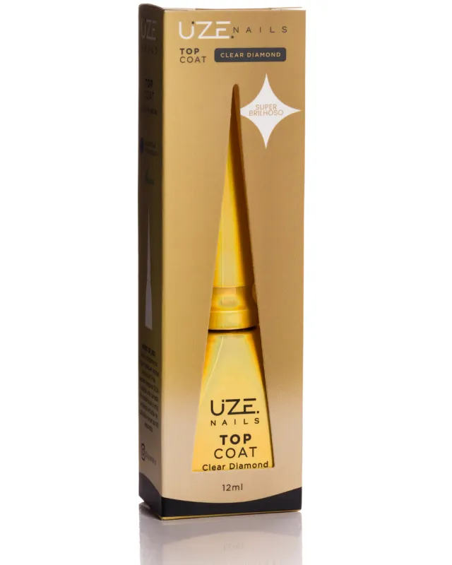 Top Coat Clear Diamond 12ml Uze Nails
