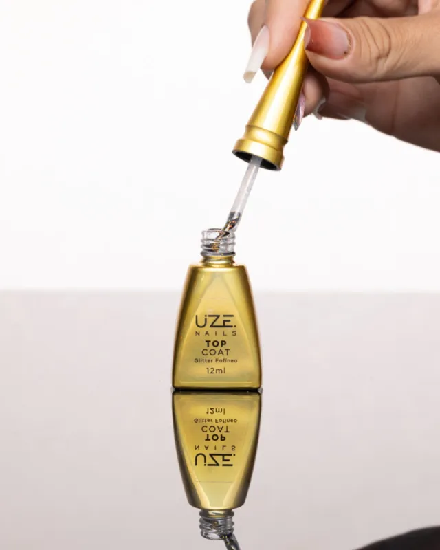 Top Coat Glitter Fofíneo 12ml Uze Nails