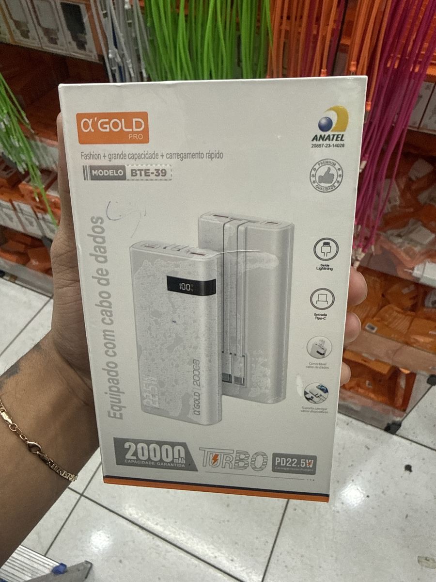 α'GOLD PRO移动电源，20000mAh，快速充电，带数据线