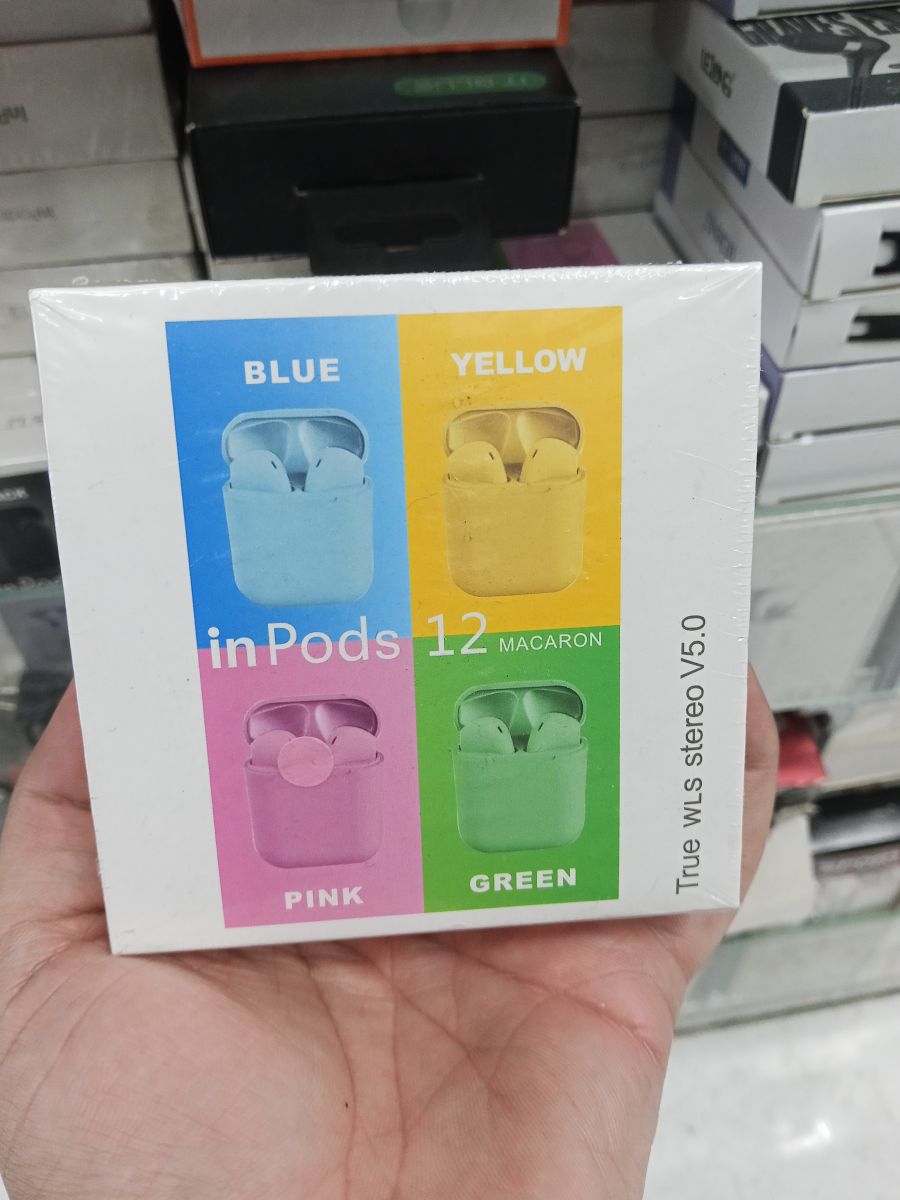 inPods 12 蓝牙耳机，V5.0，黑色/蓝色/灰色/白色可选，真无线立体声
