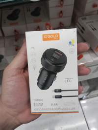 α GOLD PRO车载充电器，60W，9.1A，带LED显示，适用于多种设备