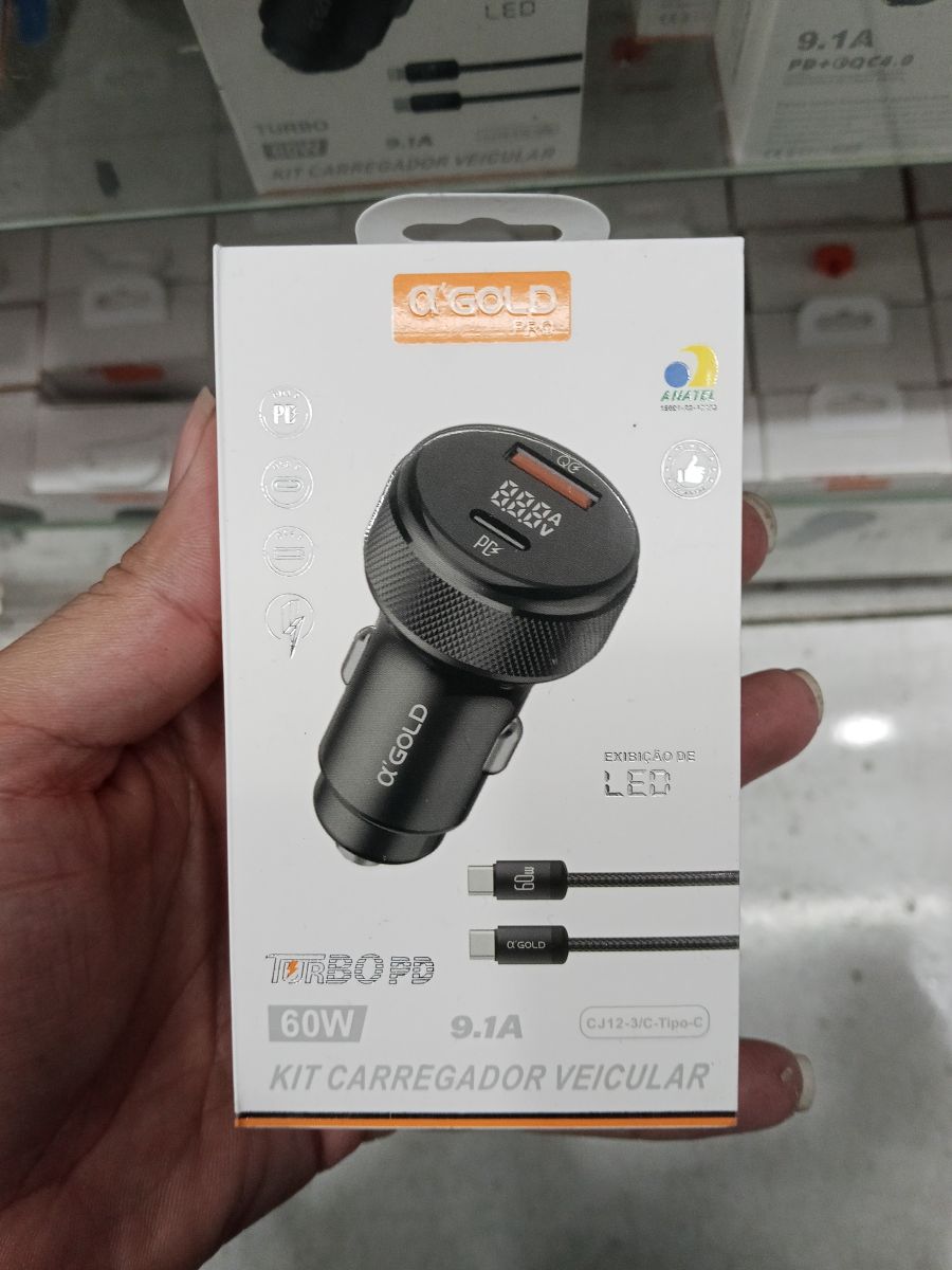 AG-GOLD车载充电器 60W 9.1A USB-C快充
