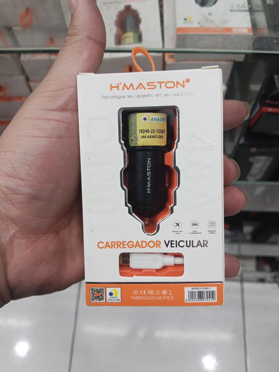 H'MASTON车载充电器，适用于汽车，快速充电，黑色