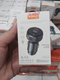车载充电器 α GOLD PRO 9.1A PD+QC4.0 LED显示
