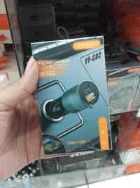 车载充电器 YV-C02 20W+18W PD快充 QC3.0