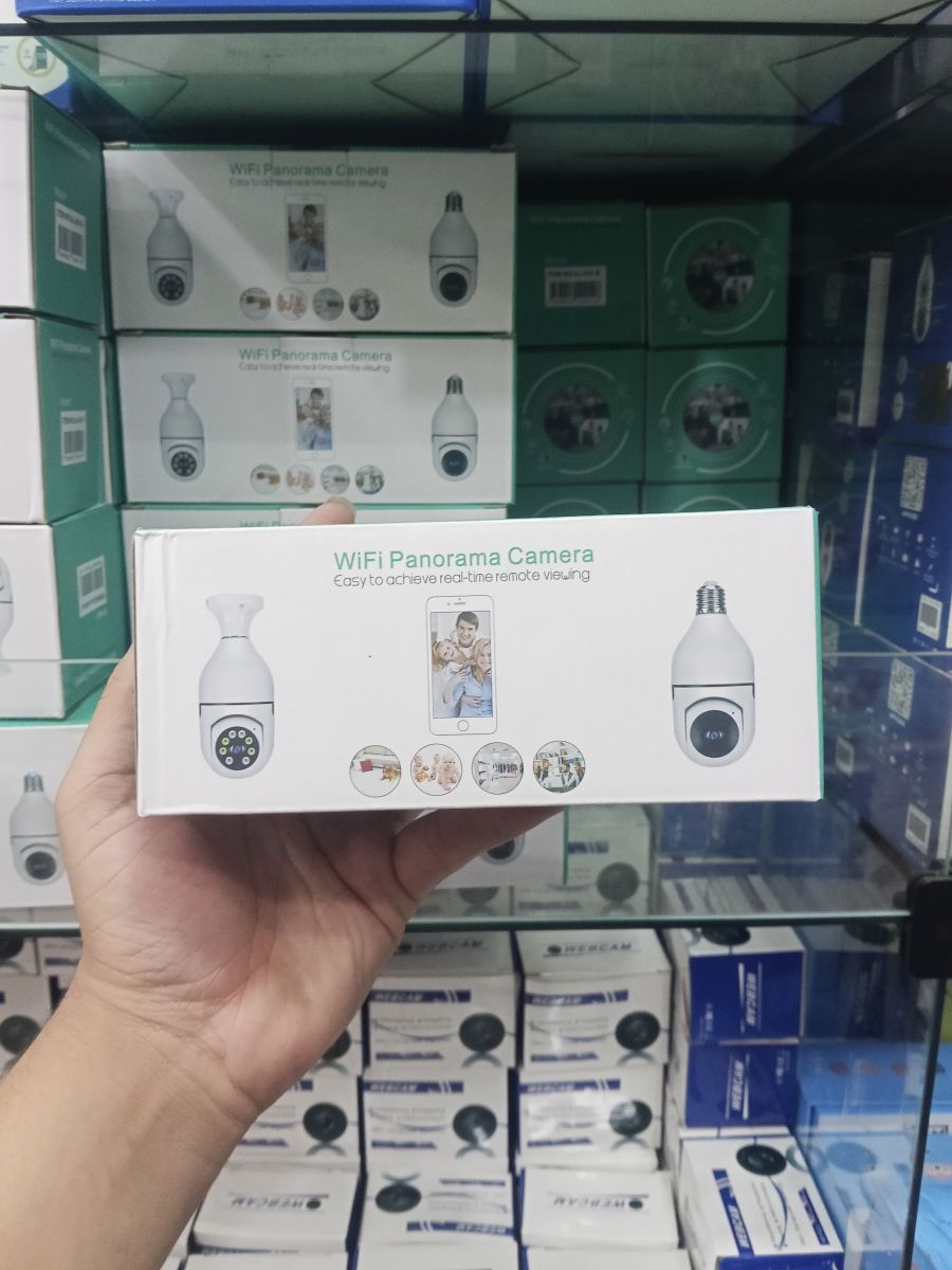 无线监控摄像头 WiFi全景摄像机，实时远程监控，适用于家庭安全
