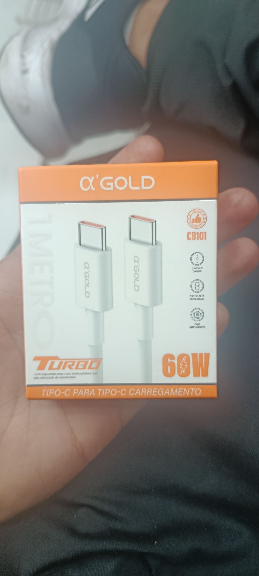 α GOLD 1米 Turbo Tipo-C数据线 60W快充