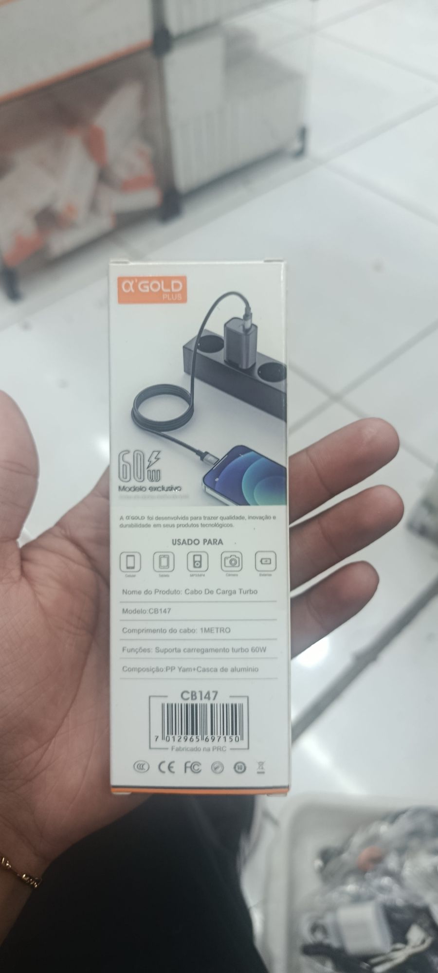 α GOLD 60W Type-C快充数据线，适用于Type-C设备