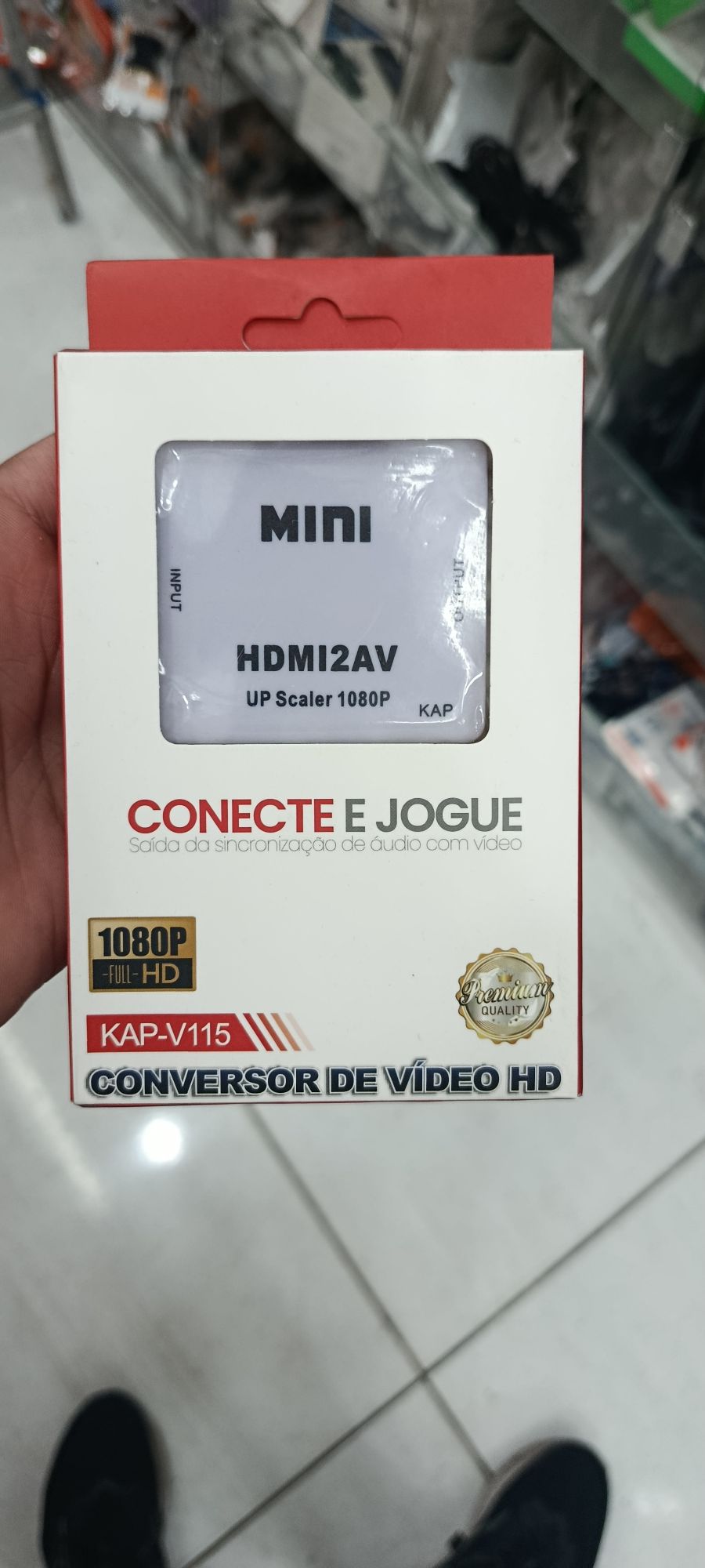 KAP HDMI转AV视频转换器 1080P 高清音频输出