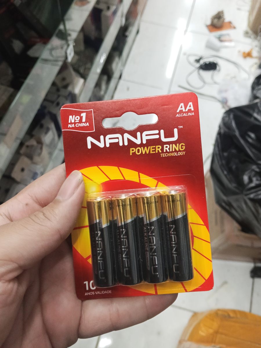 南孚 AA 碱性电池 4 节装，动力环技术，适用于各种电子设备