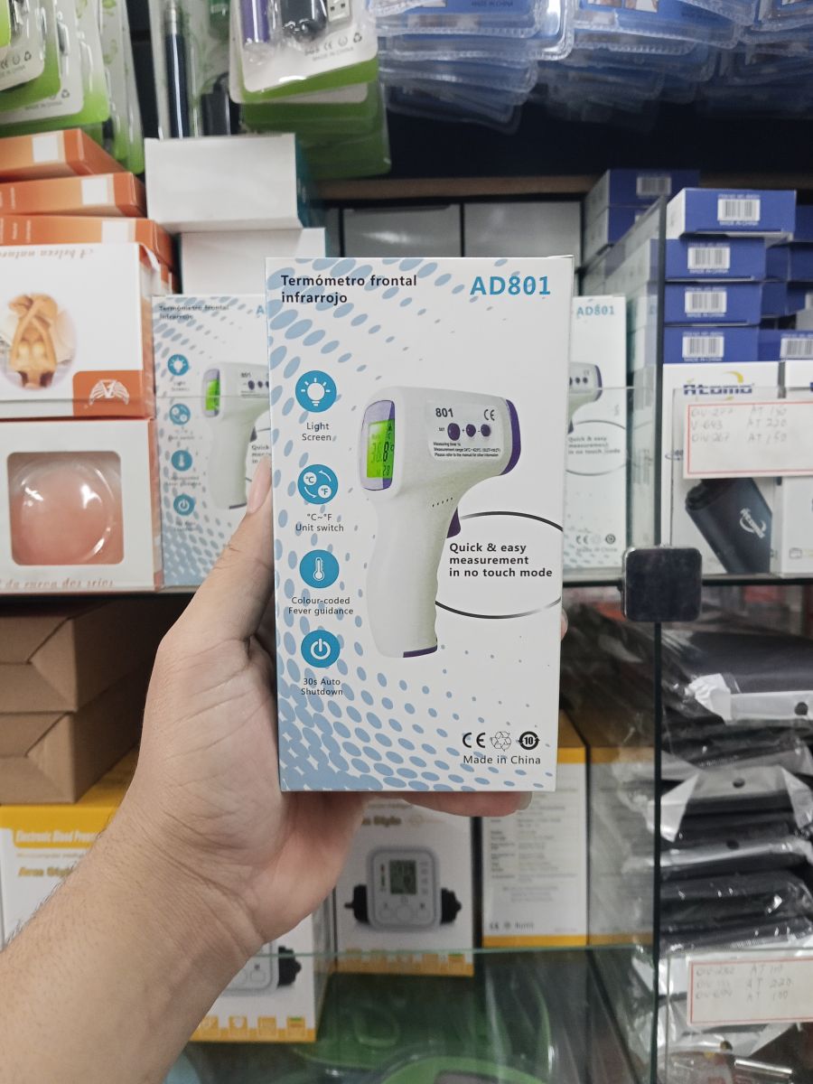 AD801红外线额温枪，快速精准测温，适用于家庭和医院