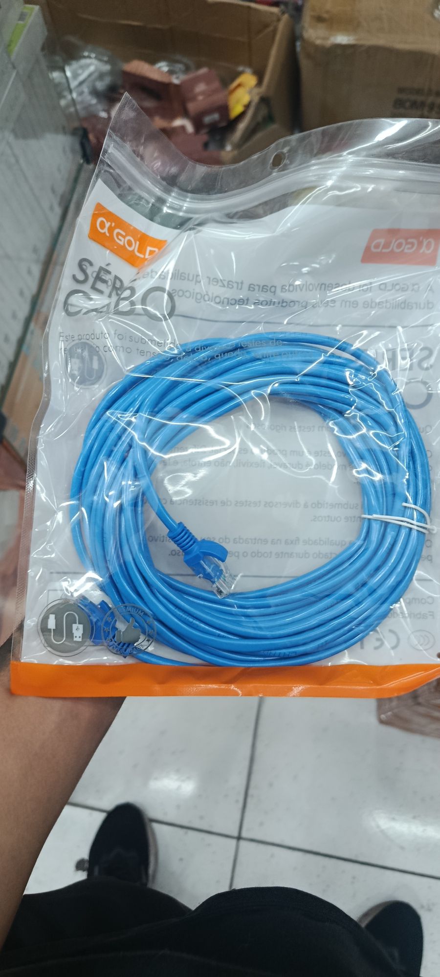α-GOLD 蓝色电源线 3米 适用于多种电器
