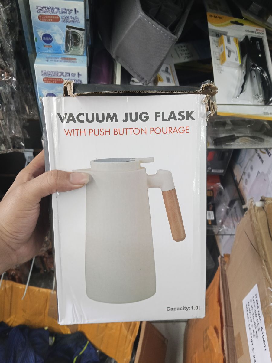 真空保温壶 1L 带按键倒水功能