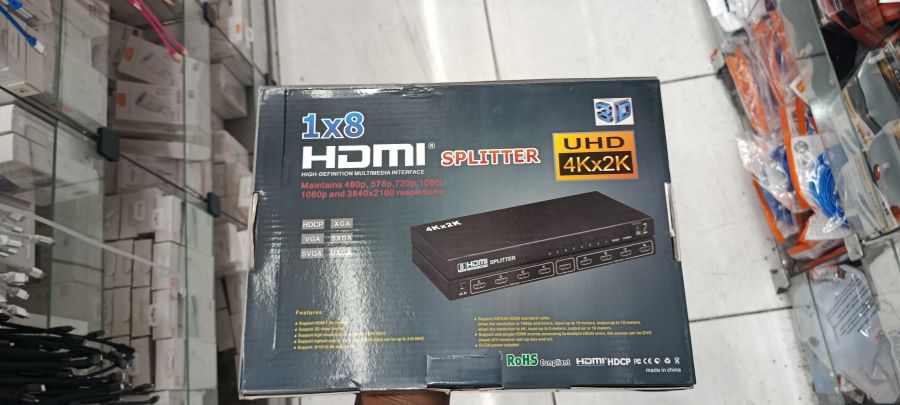 HDMI分配器 1x8 4Kx2K 高清视频分配器