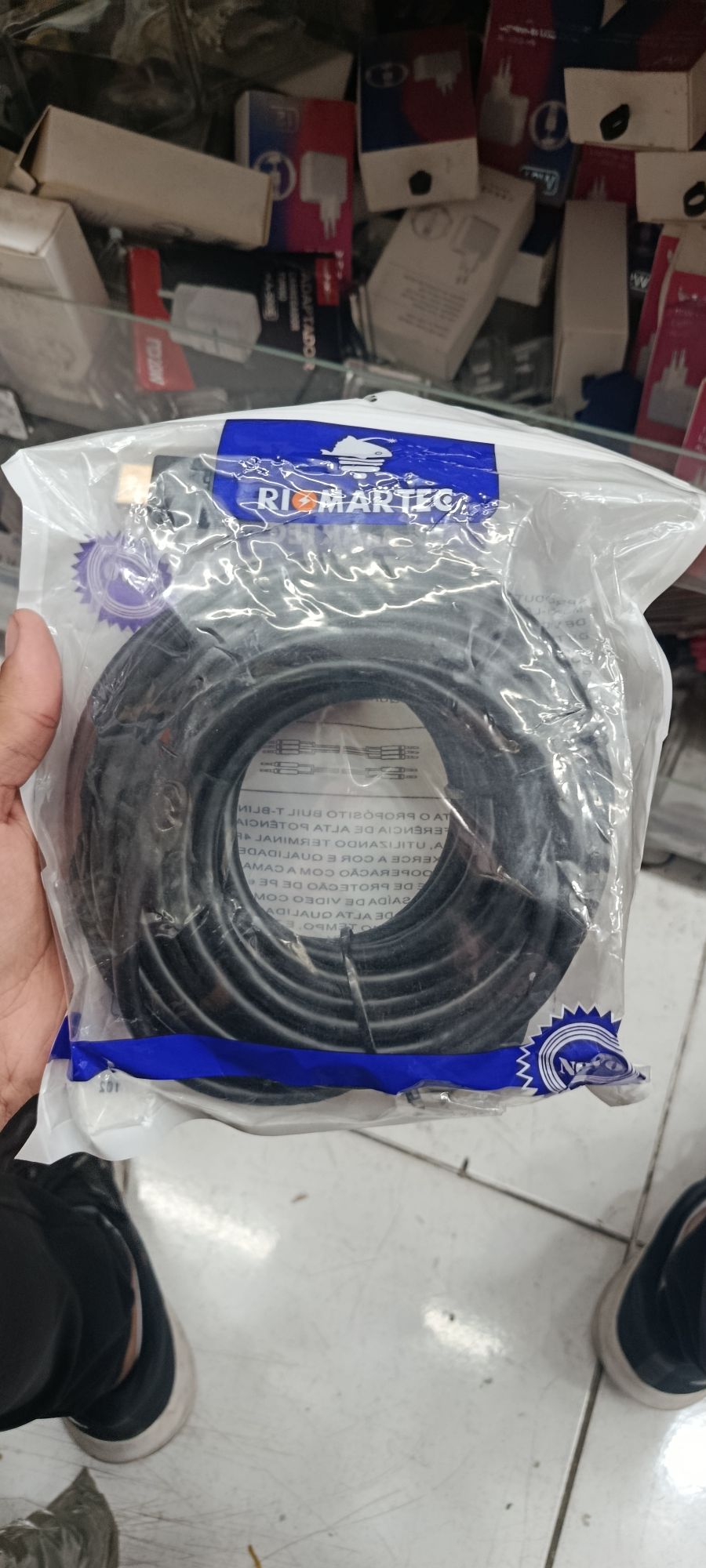 Rismartec 黑色电缆线 10米 适用于各种设备