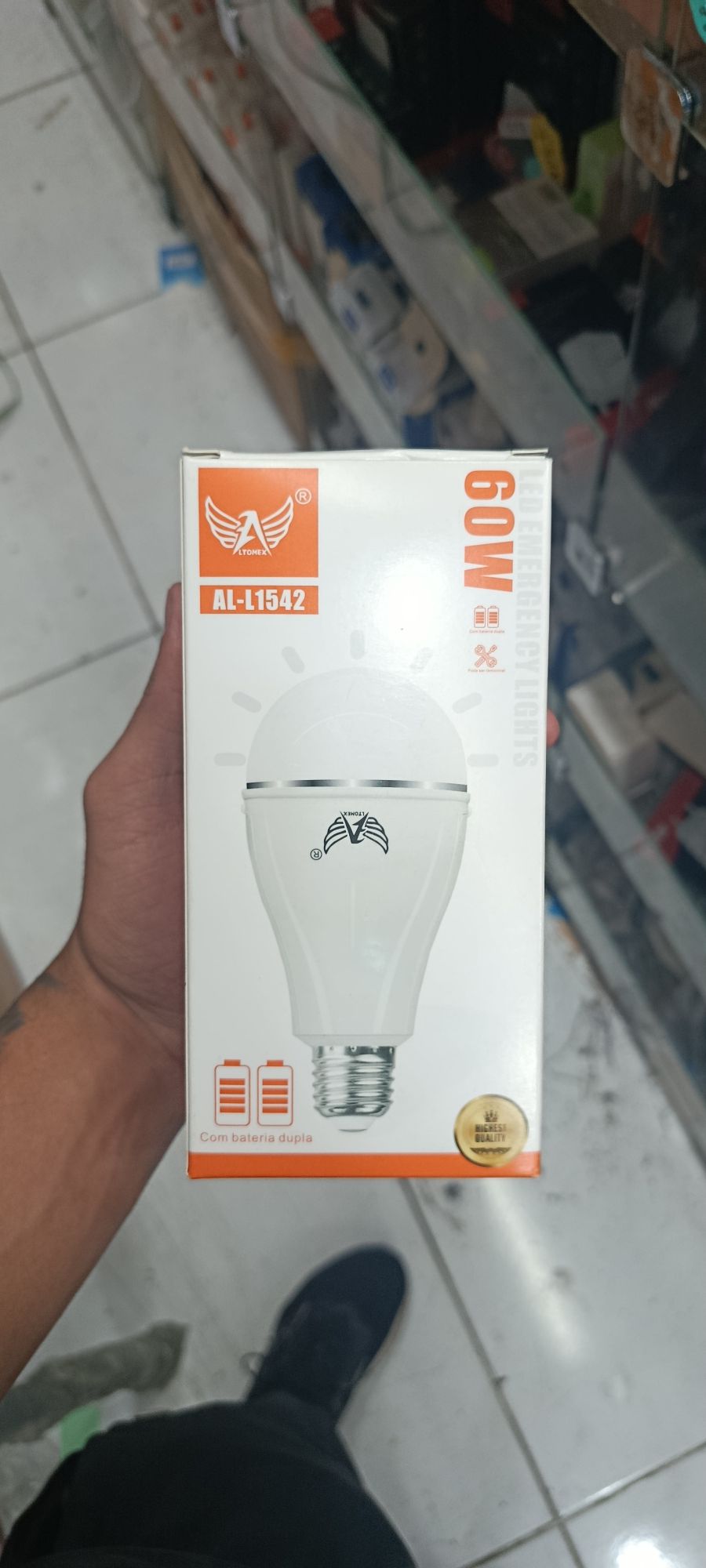 阿尔品牌 LED 灯泡 60W E27 白色 AL-11542