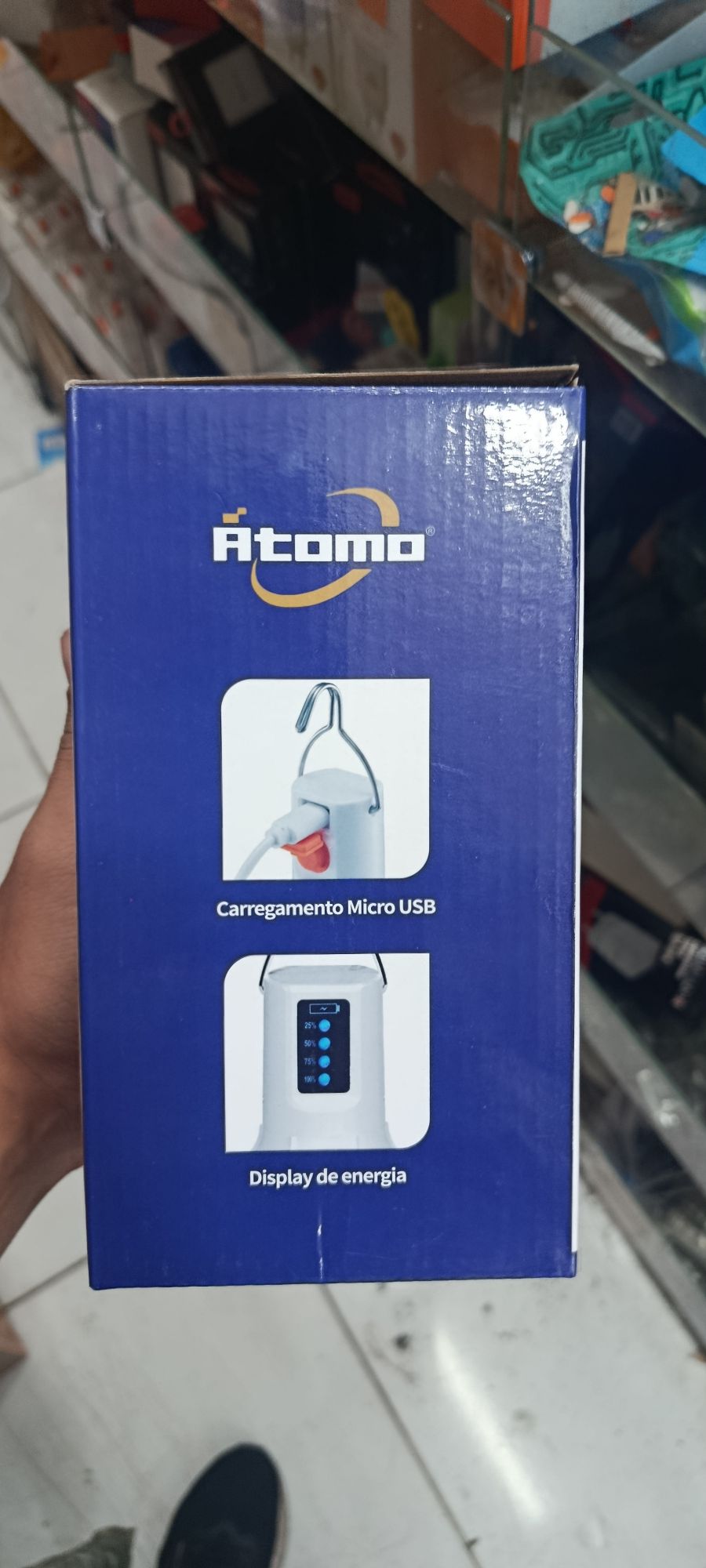 Atoma 38W LED灯泡，便携式可充电，18650锂电池，4000mAh，适用于户外照明