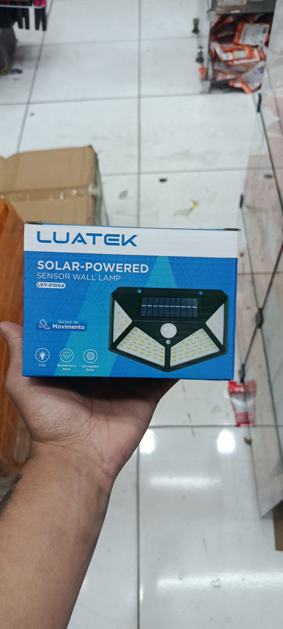 LUATEK太阳能感应壁灯，户外防水LED台灯，节能环保，适合庭院、阳台