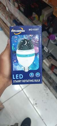 Atomo 星星旋转LED灯泡，MO-0307，适用于台灯，梦幻星空效果