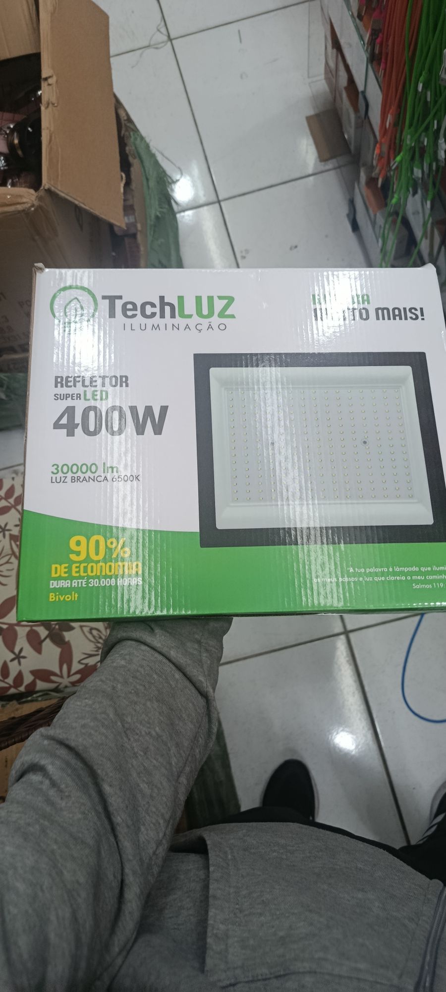 TechLuz 400W LED投光灯，超亮，节能90%，适用于室内外照明