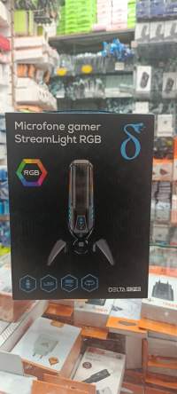 Delta RGB游戏麦克风 StreamLight，带LED灯，适合直播和游戏