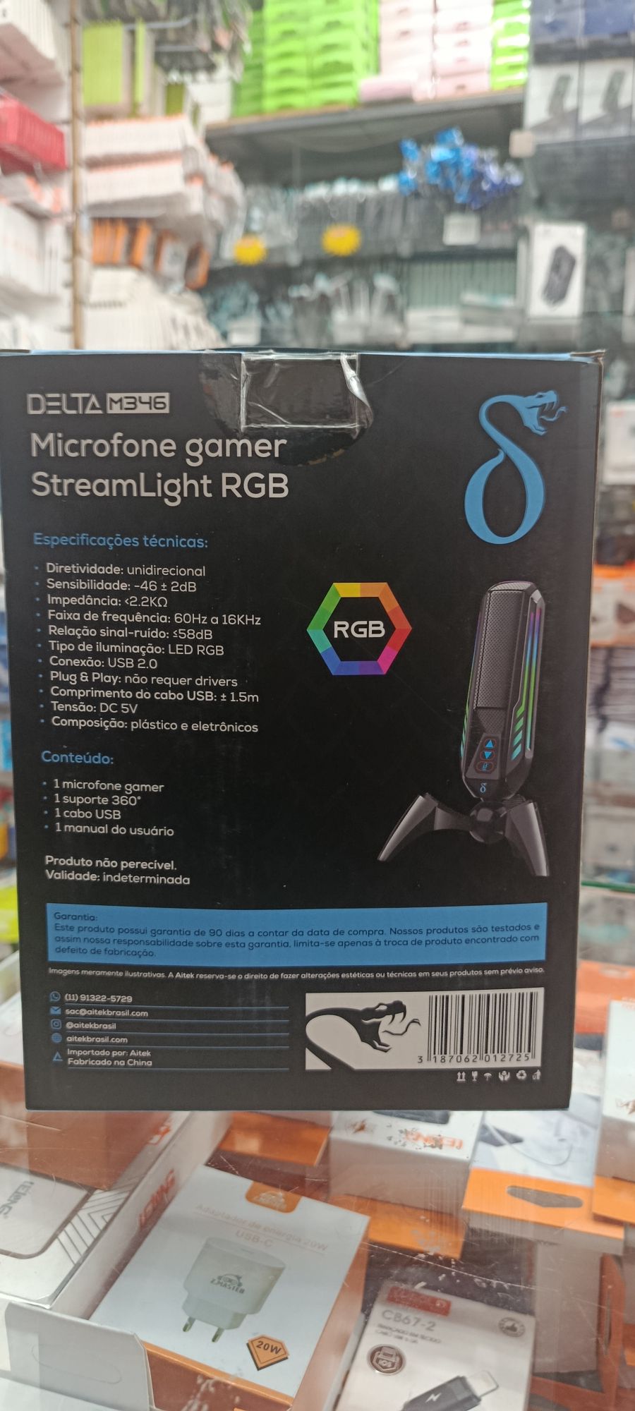 Delta RGB游戏麦克风 StreamLight，带LED灯，适合直播和游戏