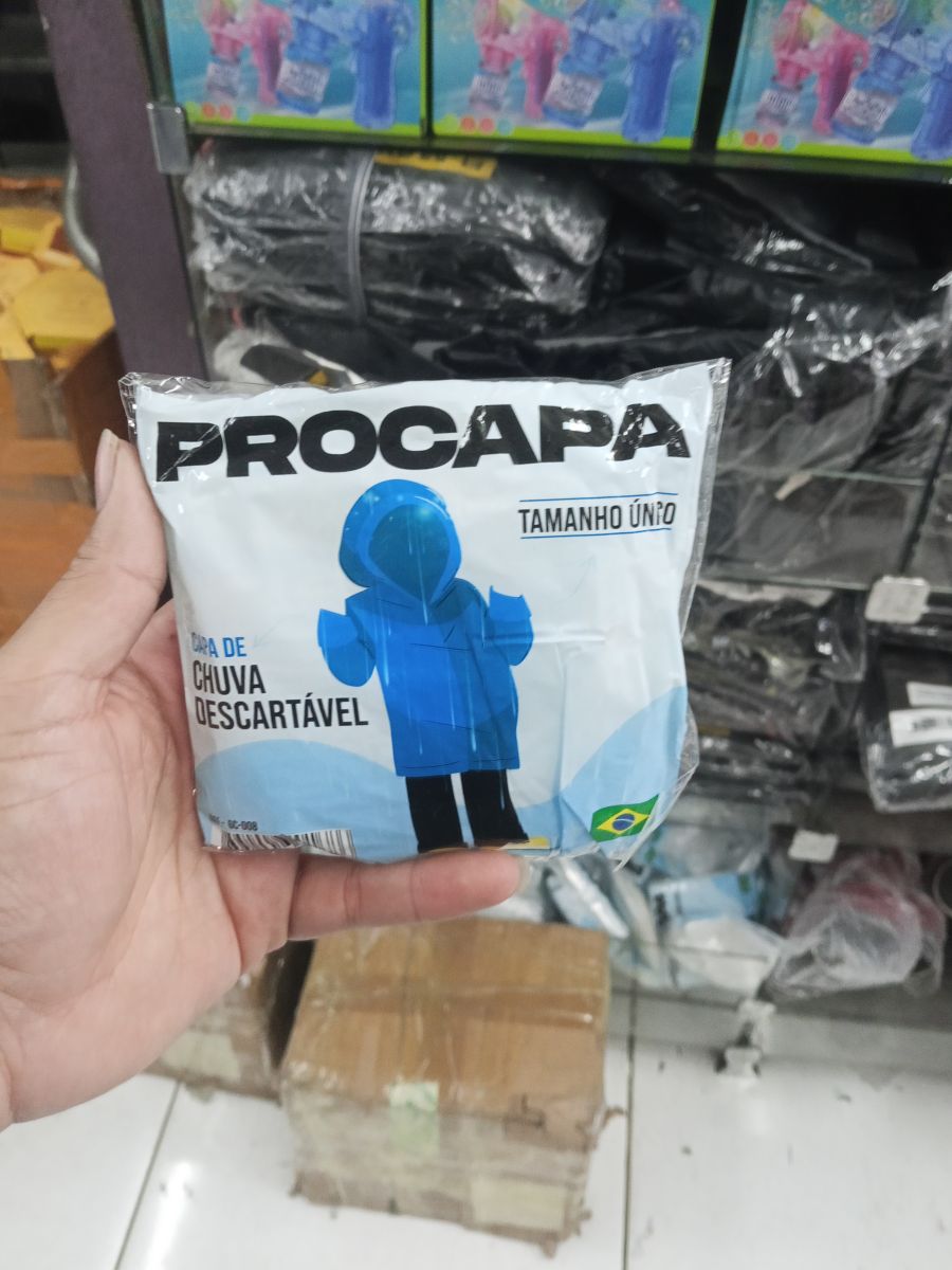 PROCAPA一次性雨衣，蓝色，单一尺寸，适合户外活动
