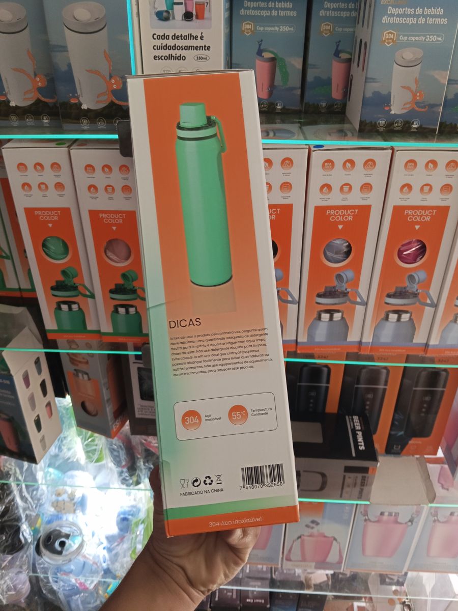 WU-505 保温水瓶 800ml 绿色 双包装