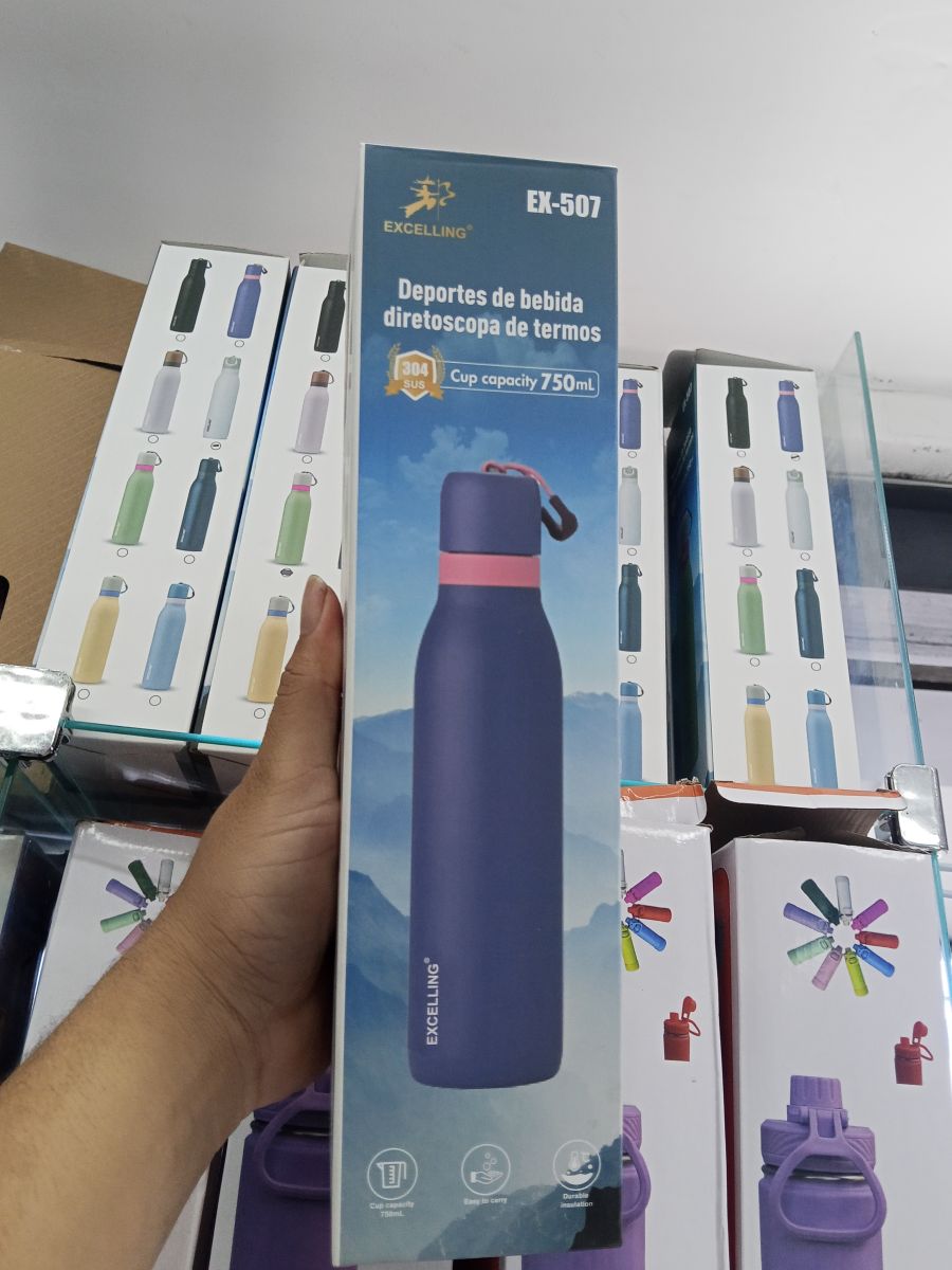 EXCELLING 运动水壶 750ml 紫色 隔热保温