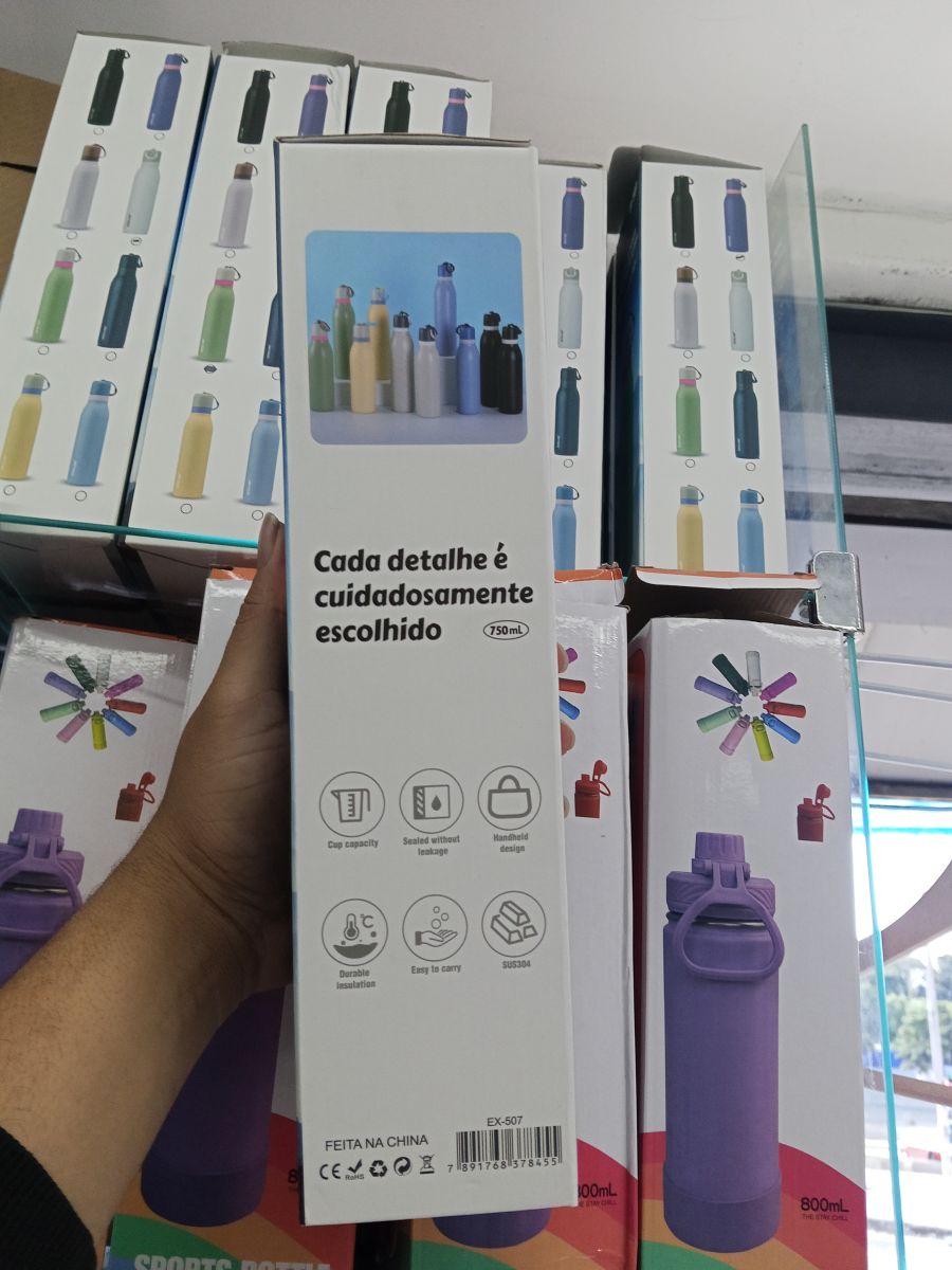 EXCELLING 运动水壶 750ml 紫色 隔热保温