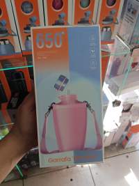 Garrafa Térmica 650ml WJ-598，粉色，便携式保温瓶，适合户外旅行
