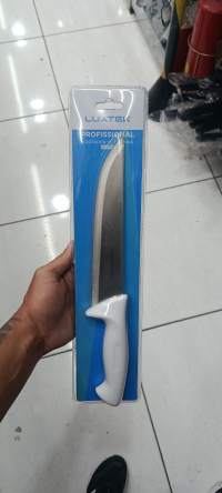 Luatak专业厨房刀具，白色手柄，适合切割和烹饪
