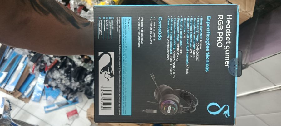 DELTA AMITED RGB PRO 游戏耳机，带RGB灯效，舒适佩戴，适用于PC