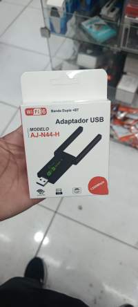 AJ-N44-H USB适配器，双频WiFi 6，支持蓝牙，速度高达1300Mbps