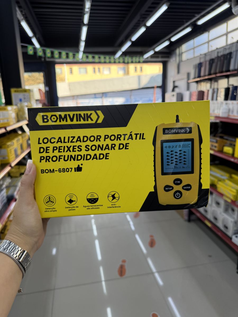 BOMVINK 鱼探测器 便携式深度声纳 BOM-6807