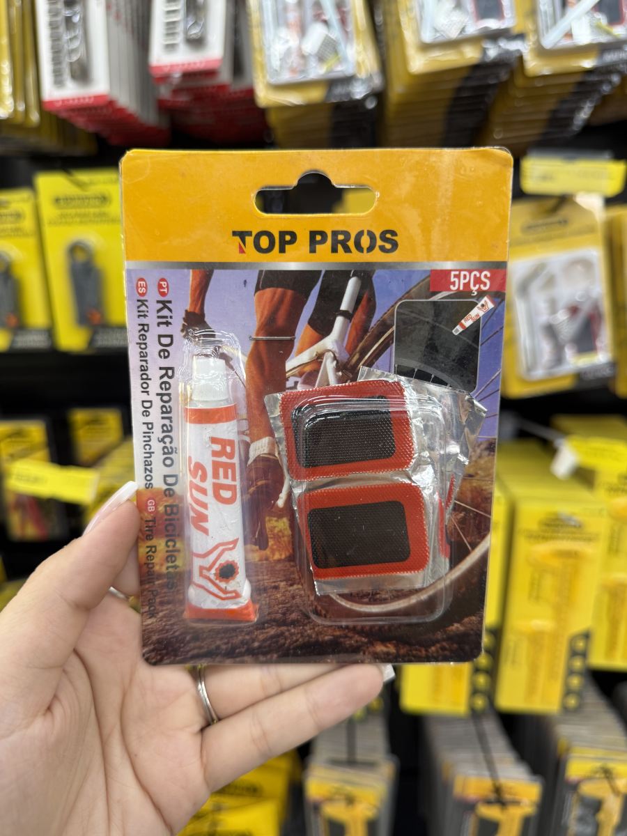 TOP PROS自行车修理工具包 5件套 红色