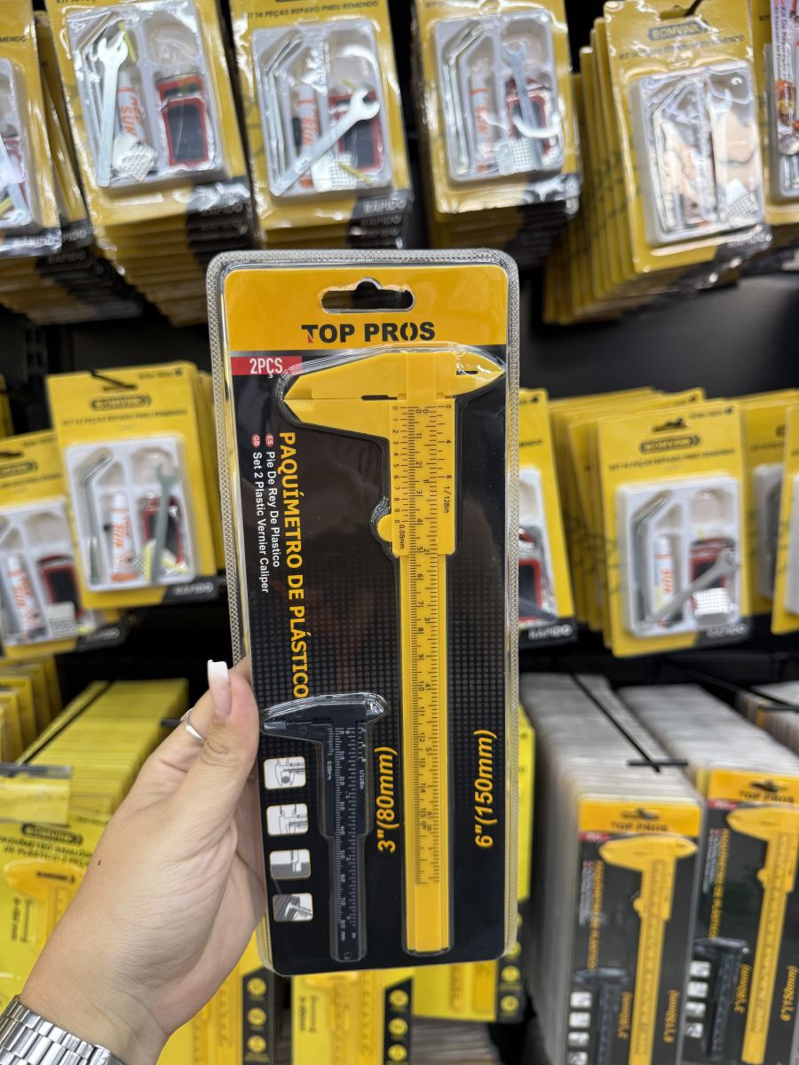 TOP PROS 塑料卡尺 2件套 规格 3.8mm/15.9mm