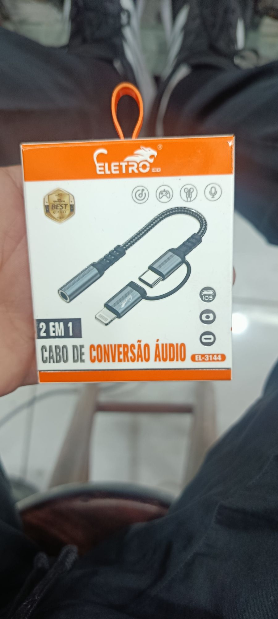 Eletro 2合1音频转换线，适用于手机，EL-3144