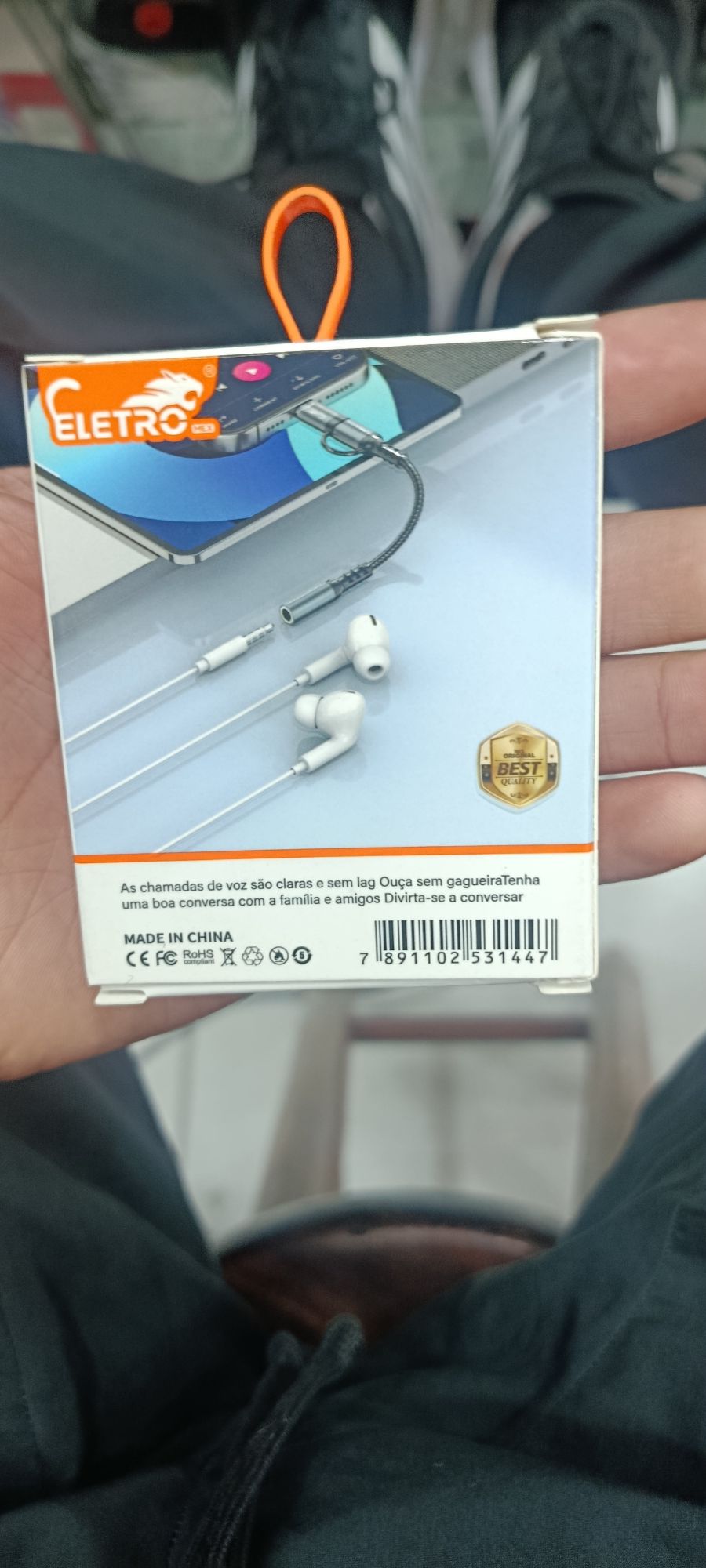 Eletro 2合1音频转换线，适用于手机，EL-3144